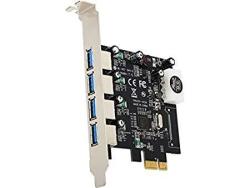 USB Pcie Card 4 Port USB 3.0 To PCI Express Card Expansion Card Pci-e To USB 3.0 4 Port Hub Controller Adapter Rosewill RC-508 Pci-e To USB 3.0 Add