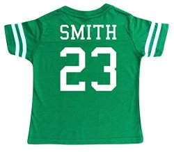 Custom Football Sport Jersey Toddler & Child Personalized With Name And Number 3T Vintage Green