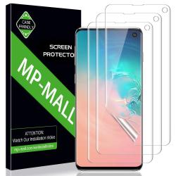 Mp-mall 3 Pack Screen Protector For Samsung Galaxy S10 HD Clear Screen Protector Full Coverage Flexible Film Lifetime Replacement Warranty