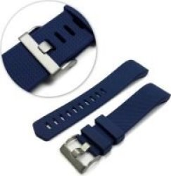 Tuff-Luv Silicone Strap Wristband For Fitbit Charge 2 Blue
