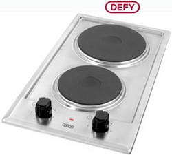Defy DHD319 Solid 2 Plate CP SS Hob