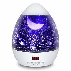 Zouqilai Star Projector LED Night Light Star Moon Colorful Rotating USB Light Color Diamond Star Projector Can Be Timed For Baby Kids