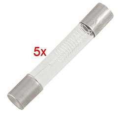 TOOGOO R Glass Tube Fuse 0.85A 5kV 6mm x 40mm 3Pcs for Microwave Oven 