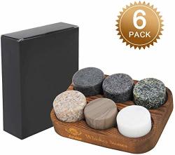 Whiskey Stones Set Of 6 Whiskey Chilling Stones Reusable Ice Cubes Whiskey Rocks - Perfect Whiskey Gifts For Men