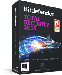 Bitdefender Total Security 2015 - 1 PC 1 Year Download