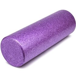 YES4ALL Epp Exercise Foam Roller Extra Firm High Density Foam Roller Best For Flexibility And Rehab Exercises 18 Inch Purple