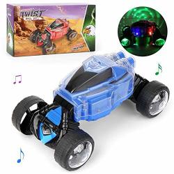 Imcrown Rc Stunt Car Truck Vehicles Toy Car With Light Sound Twisting Deformation Vehicle High Speed Electric Torsion Climbing MINI Rc Cars For Boys