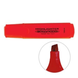 Highlighters Chisel Tip - Red