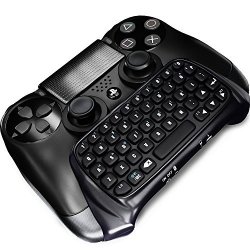 Generic Wireless Controller Keyboard Chatpad For Sony Playstation PS4 Controller Black