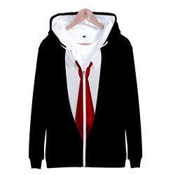 Hanrui 2019 New Tide Suit 3D Digital Printing Zipper Long Sleeve Hooded Fleece Jackets For Men And Women