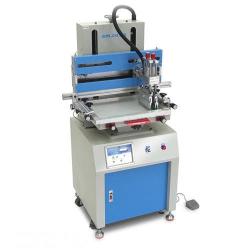 Automatic Flat 250 400MM Silkscreen Printer 300 500MM Working Table 220V 50W With Maximum 1000 Prints hour Printing Speed. 4-6 Bar Compressed Air Needed