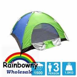 Wholesa Price--3 Person Outdoor Hiking Camping Travel Tent Easy To Set Up