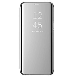Ultra-thin Samsung Galaxy S7 Edge Mirror Case Cover Protective Clear Flip Bumper Cover View Case Samsung Galaxy S7 Samsung Galaxy S7 Edge Silver