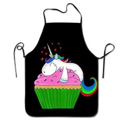 Unicorn Cupcake Cooking Aprons Chef Apron For Women Men Girl Kids Gifts Kitchen Decorations