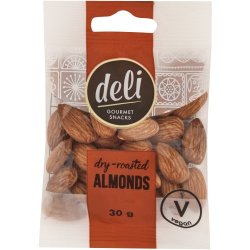 Deli Dry Roasted Almonds 30G