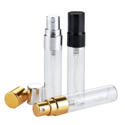 Empty 5ML Glass Perfume Bottles Refillable Aluminum Atomizer Portable Container