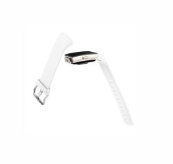 Fitbit Charge 2 Silicon Band - Adjustable Replacement Strap - White Small