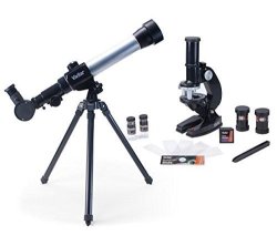 Vivitar telescope microscope sales and binoculars set