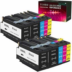 Tuobo 10 Pack 950XL 951XL New Updated Compatible For Hp 950 951 Ink Cartridge Works With Hp Officejet Pro 8600 8610 8620 8100 8630 8660 8640 8615 8625 276DW 251DW 271DW
