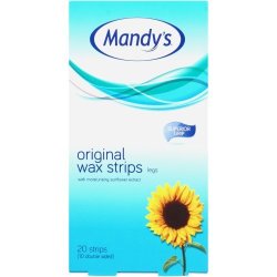 Mandy's Original Quick & Easy Wax Strips Legs 20 Strips