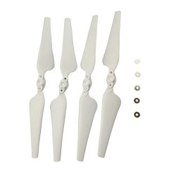 Baoblaze 4PCS Plastic Propeller Cw Ccw For Sjrc S70W HS100 Rc Drone Helicopter Parts White