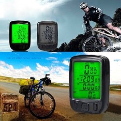 Econcept Waterproof Digital Backlight Bicycle Computer Odometer Speedometer Clock Stopwatch Bike Computer Bicycle Accessories
