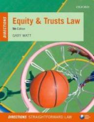 Equity & Trusts Law Directions Paperback 5th Revised Edition