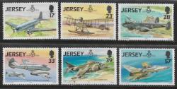 Jersey 1993 Mnh 75th Anniv. Royal Air Force Aeroplanes Aviation