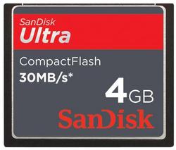 SanDisk Ultra Compact Flash 4GB 200x Memory Card