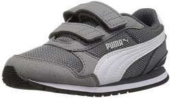 Puma Baby St Runner Nl Velcro Kids Sneaker Steel Gray White 10 M Us Toddler