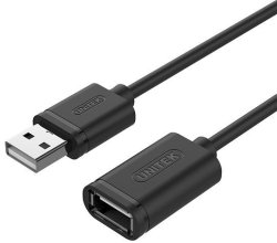 UNITEK 0.5M USB2.0 Passive Extension Cable Y-C447GBK