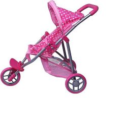 Baby Doll Stroller Pink & White Detail