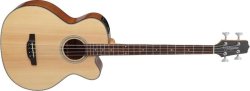 GB30CE-NAT 4 String Jumbo Acoustic Electric Bass Guitar Natural