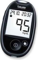Beurer Diabetes Blood Glucose Monitor Gl 44 Mmol l Various Colours - Black