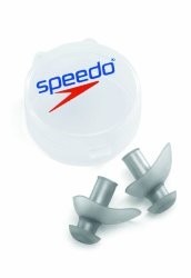 Speedo Ergo Ear Plugs Silver One Size
