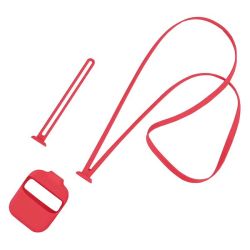 Silicone Lanyard Protective Cover For Airpods 2 - Red