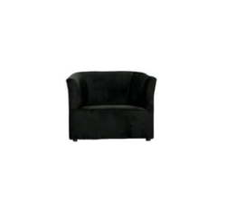 Prince Tub Chair - Velvet Black