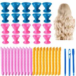 Sumfox 43PCS Heatless Hair Curlers Magic Hair Rollers Spiral Hair Curlers  Rollers Styling Kit With 20PCS Hair Rollers 20PCS Hair Curlers 3PCS Styling  Hooks | Reviews Online | PriceCheck