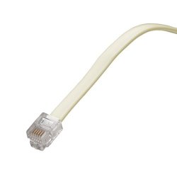 Amertac - Zenith TL1012A TL1012A 12 Ft 6 Wire Line Cord Almond Landline Telephone Accessory