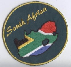South African Map flag Pa87