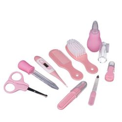 10 Piece Baby Grooming Set - Pink
