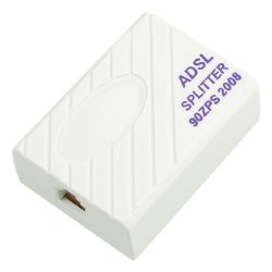 Telephone Adsl Modem 1 To 2 Line RJ11 6P2C Plug Splitter Filter