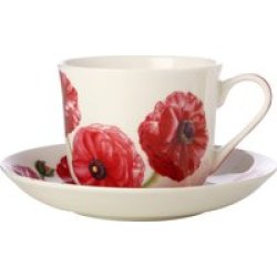 Maxwell & Williams Maxwell And Williams Floriade Breakfast Cup And Saucer 480ML Renunculus