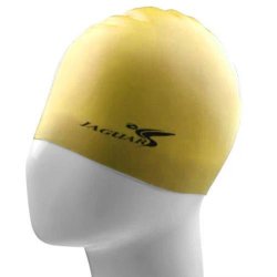 Pure Color Style Elastic Silicone Swimming Cap Swimming Hat SC302 Yellow
