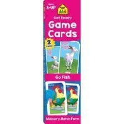 School Zone Go Fish & Memory Match Farm 2-PACK Game Cards Cards