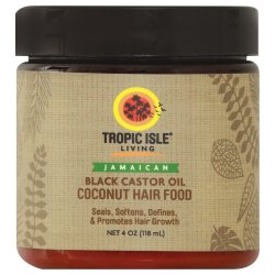 Tropic Isle Living Jamaican Balck Castor Oil Hair Food Coconut 118ML