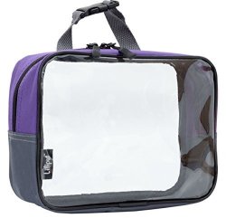 Clear Travel Toiletry Bag Tsa 3-1-1 Cosmetic Bag Quart Sized Packing Organizer