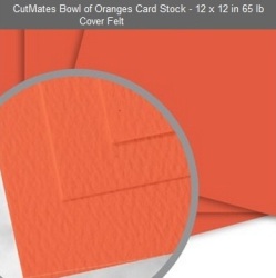 12x12" Cutmates Cardstock - Bowl Of Oranges Special