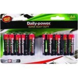 Daily-power Super Heavy Duty Battery - Size Aa Card Of 20