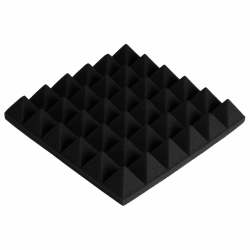 Acoustic Panel 300 X 300 Pyramid - Black 12 Pieces